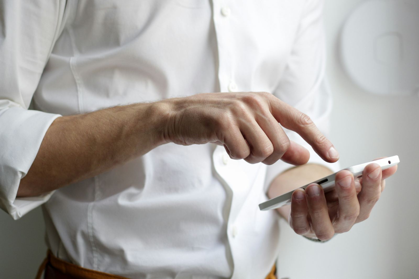 Person securing identity on mobile device